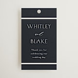 "Luster" - Wedding Favor Tags in Ocean by Stacey Meacham - Front