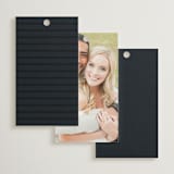 "Luster" - Wedding Favor Tags in Ocean by Stacey Meacham - Back of Card Options