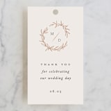 "Tradition" - Wedding Favor Tags in Almond by Leah Bisch - Front