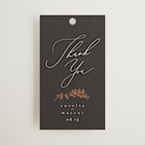 "Bliss" - Wedding Favor Tags in Cocoa by Leah Bisch - Front