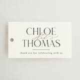 "Overlay" - Wedding Favor Tags in Silk by Kelly Schmidt - Front