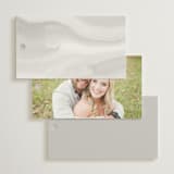 "Overlay" - Wedding Favor Tags in Silk by Kelly Schmidt - Back of Card Options