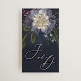 "After Midnight" - Wedding Favor Tags in Jewel by Susan Moyal - Front