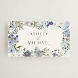 "Layered florals" - Wedding Favor Tags in Serenity by Susan Moyal - Front