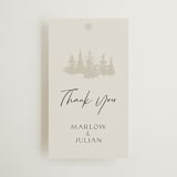 "Vista" - Wedding Favor Tags in Fallen Snow by Robin Ott - Front