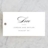 "Waltz" - Wedding Favor Tags in Tuxedo by Lori Wemple - Front
