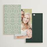 "Frame" - Wedding Favor Tags in Emerald by Jen Owens - Back of Card Options