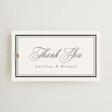"Lustre" - Wedding Favor Tags in Cloud by Nicole Walsh - Front