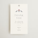"Islamic Arch" - Wedding Favor Tags in Scarlet by Sabrin Deirani - Front