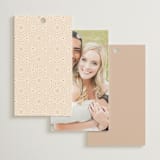 "Islamic Arch" - Wedding Favor Tags in Scarlet by Sabrin Deirani - Back of Card Options