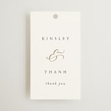 "You & Me" - Wedding Favor Tags in Classique by Design Lotus - Front