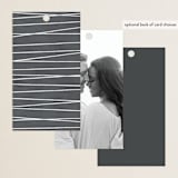 "Geo Chic" - Wedding Favor Tags in Charcoal by Hooray Creative - Back of Card Options