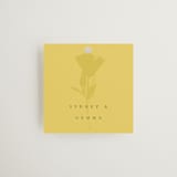 "Bloom" - Wedding Favor Tags in Island Citrus by Morgan Kendall - Front