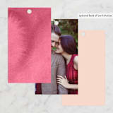 "Stately Florals" - Wedding Favor Tags in Poppy by Lori Wemple - Back of Card Options