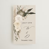 "Botanical Edge" - Wedding Favor Tags in Latte by Susan Moyal - Front