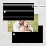 "Simple Elegance" - Wedding Favor Tags in Onyx by Monika Konieczna - Back of Card Options