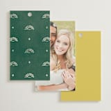 "Coastal Drift" - Wedding Favor Tags in Island Citrus by Pixel and Hank - Back of Card Options