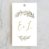 "Summer Love" - Wedding Favor Tags in Sunflower by Wildfield Paper Co - Front