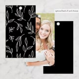 "Ascent" - Wedding Favor Tags in Ecru by Erica Krystek - Back of Card Options