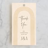 "Chuppah Arch" - Wedding Favor Tags in Desert Sun by Laura Bolter - Front