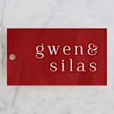 "wispy" - Wedding Favor Tags in Sienna by Angela Marzuki - Front