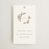"Reflection" - Wedding Favor Tags in Porcelain by Leah Bisch - Front