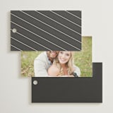 "Over Monogram" - Wedding Favor Tags in Stormy by Jessica Williams - Back of Card Options