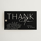"Heirloom Branches" - Wedding Favor Tags in Midnight by GeekInk Design - Front