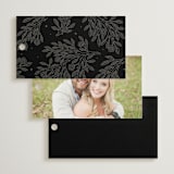 "Heirloom Branches" - Wedding Favor Tags in Midnight by GeekInk Design - Back of Card Options