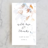 "Petale" - Wedding Favor Tags in Blush by Kelly Ventura - Front