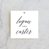"Someone Like You" - Wedding Favor Tags in Tuxedo by Design Lotus - Front