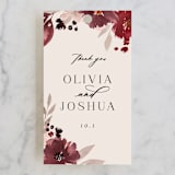 "Emyn" - Wedding Favor Tags in Burgundy by Itsy Belle Studio - Front