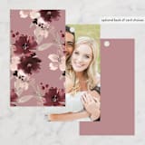 "Emyn" - Wedding Favor Tags in Burgundy by Itsy Belle Studio - Back of Card Options