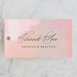 "Soft Overlay" - Wedding Favor Tags in Cloud by Mansi Verma - Front
