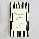 "Stripes" - Wedding Favor Tags in Ink by Morgan Kendall - Front