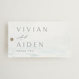 "At Sea" - Wedding Favor Tags in Sky by Nicoletta Savod - Front