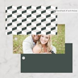 "Swanky" - Wedding Favor Tags in Forest by Carolyn Nicks - Back of Card Options