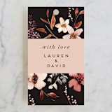 "Silky Way" - Wedding Favor Tags in Midnight by Petra Kern - Front