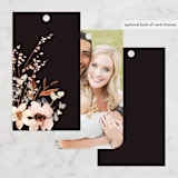 "Silky Way" - Wedding Favor Tags in Midnight by Petra Kern - Back of Card Options