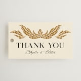 "Floral mosaic" - Wedding Favor Tags in Sand by GeekInk Design - Front