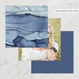 "Slate" - Wedding Favor Tags in Blue Jasper by Erin Deegan - Back of Card Options