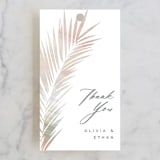 "Painted Leaves" - Wedding Favor Tags in Coconut by Owl and Toad - Front