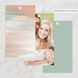 "Painted Leaves" - Wedding Favor Tags in Coconut by Owl and Toad - Back of Card Options