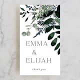 "On and On" - Wedding Favor Tags in Botanical Bouquet by Design Lotus - Front