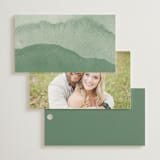 "Over the mountains" - Wedding Favor Tags in Fern by Helen Halik - Back of Card Options