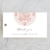 "Terracotta" - Wedding Favor Tags in Rust by Kanika Mathur - Front