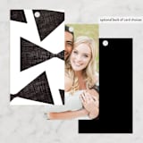 "Beau tied" - Wedding Favor Tags in Tuxedo by Gwen Bedat - Back of Card Options