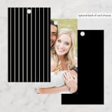 "Cambridge" - Wedding Favor Tags in Tuxedo by Amy Kross - Back of Card Options