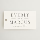 "Everly" - Wedding Favor Tags in Snow by Hooray Creative - Front