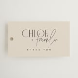 "Layered" - Wedding Favor Tags in Natural by Kelly Schmidt - Front